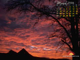 Sunset Calendars Wallpaper